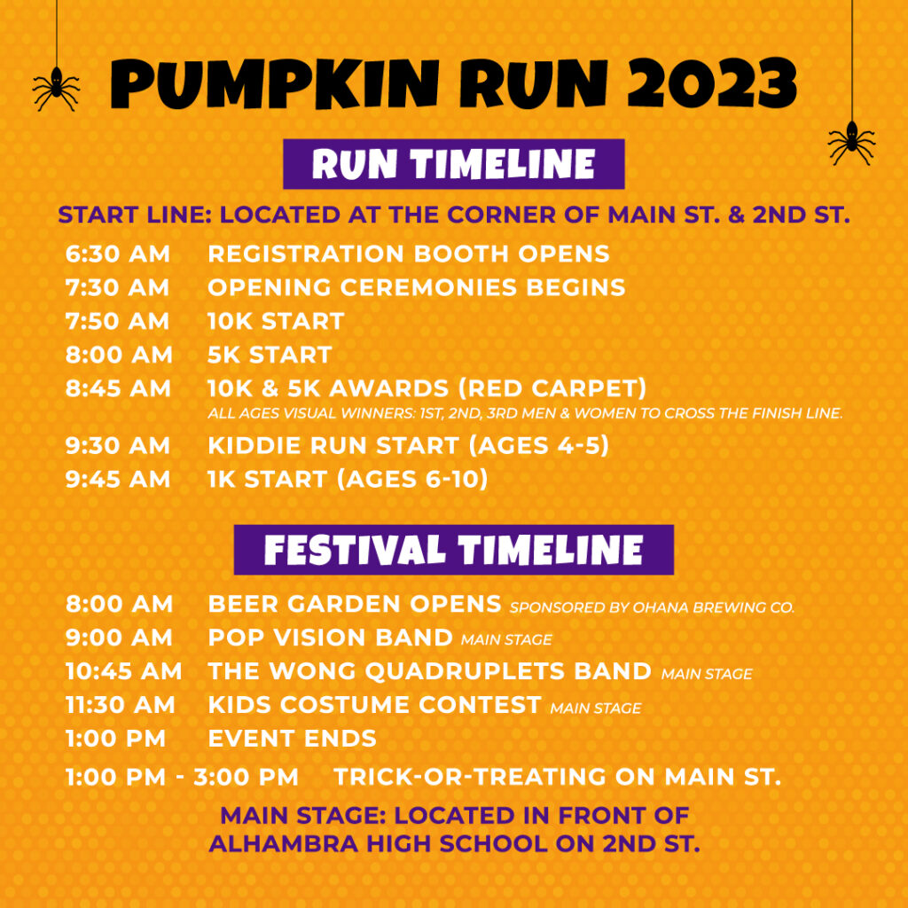 FESTIVAL INFO Alhambra Pumpkin Run